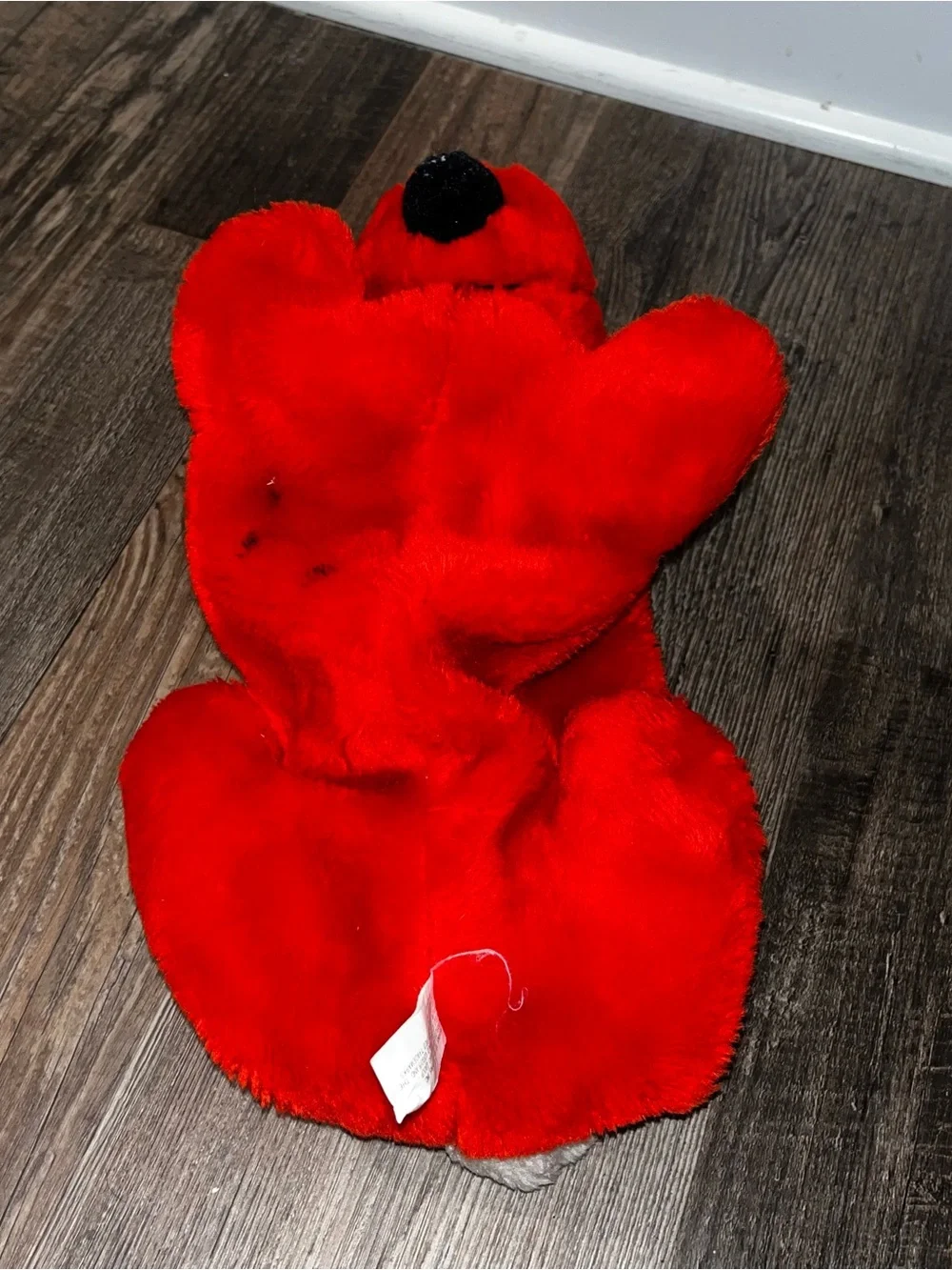Duplo LEGO Vintage Red Bunny Plush Zipper Carry Case 1984